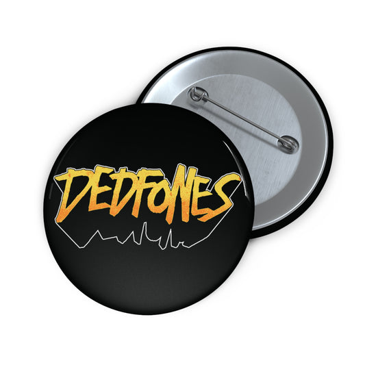 DEDFONES Logo Pin Button