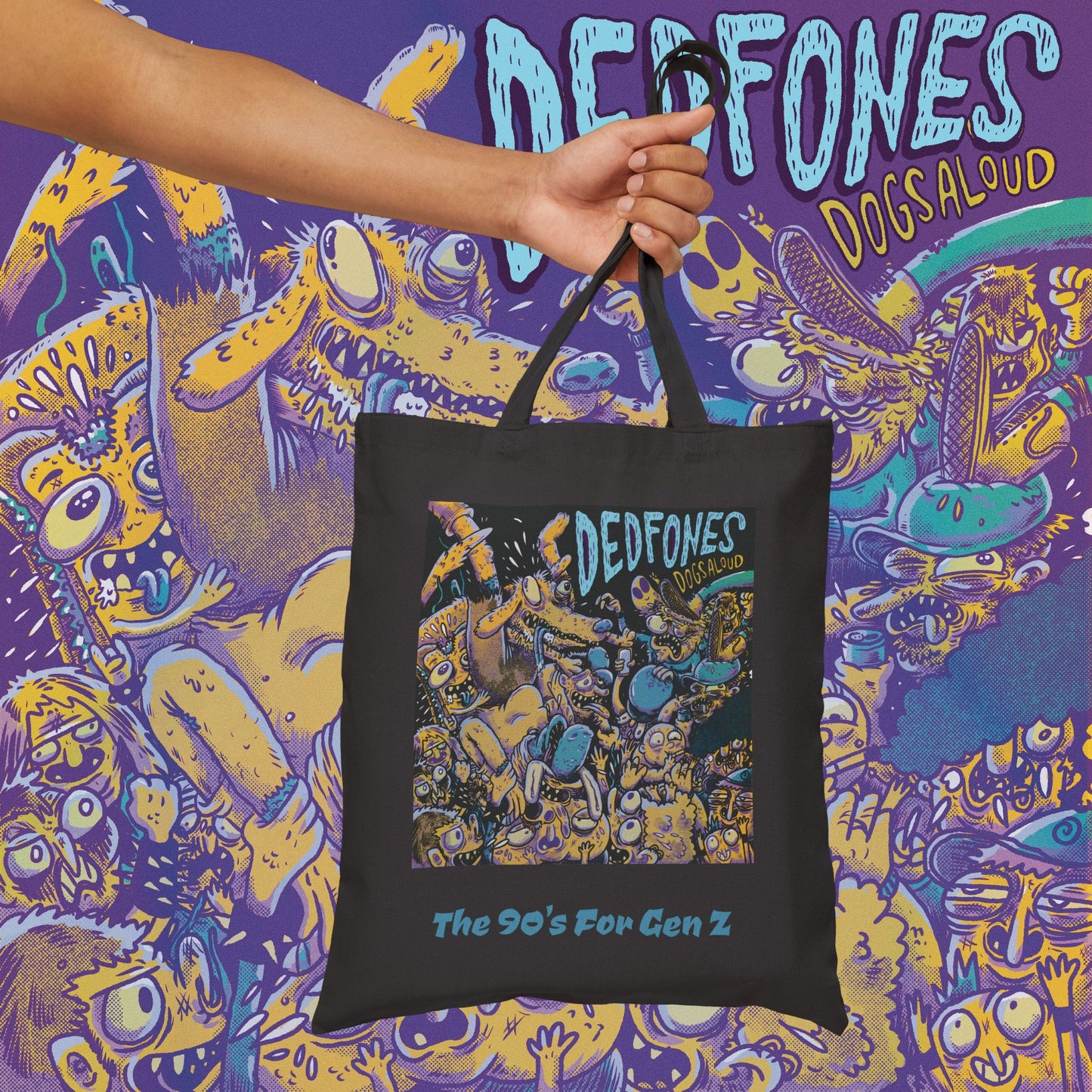 DEDFONES Canvas Tote Bag
