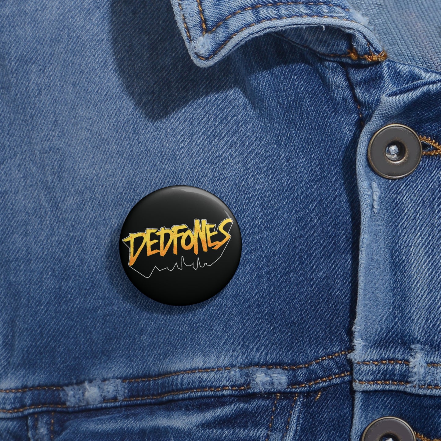 DEDFONES Logo Pin Button