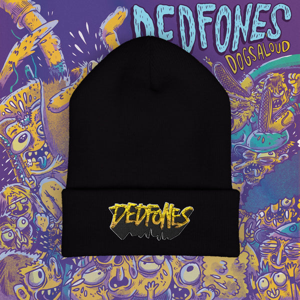 DEDFONES Embroidered Cuffed Beanie