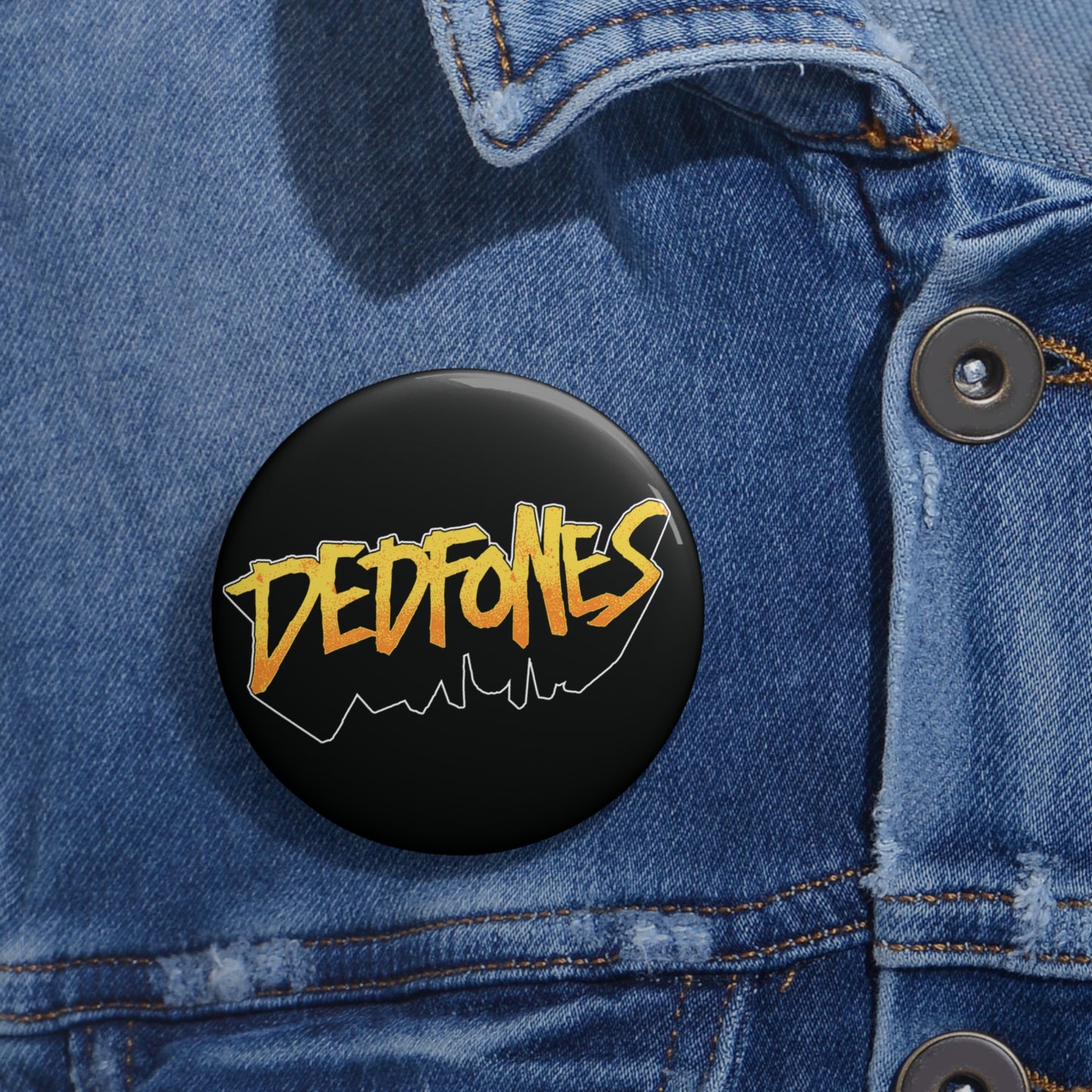 DEDFONES Logo Pin Button