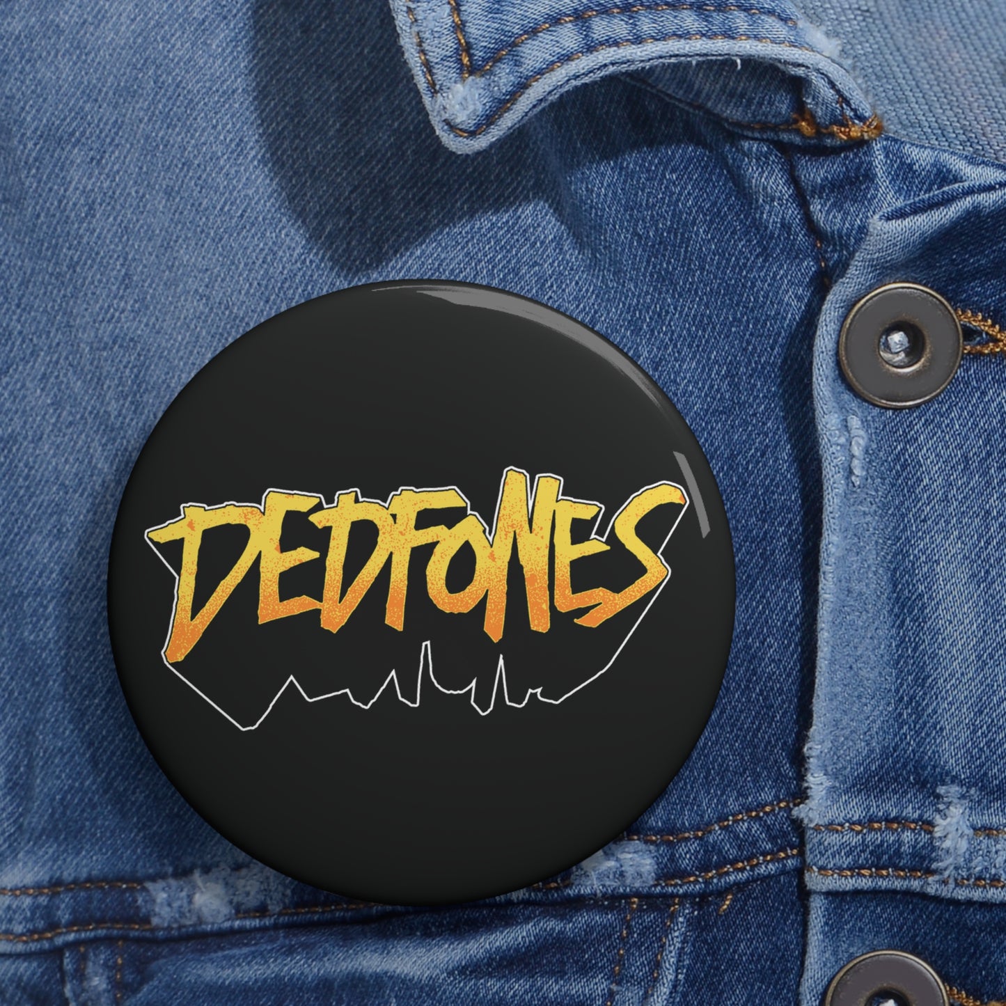 DEDFONES Logo Pin Button